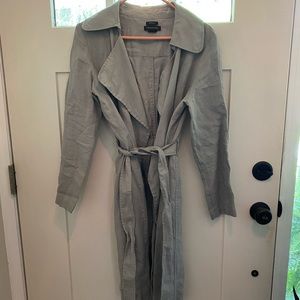 100% linen Catherine Malandrino trench